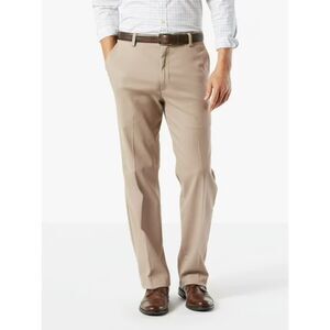 Dockers Classic Fit Khaki Pants Flat Front Stretch Straight Leg Mens 36 x 31